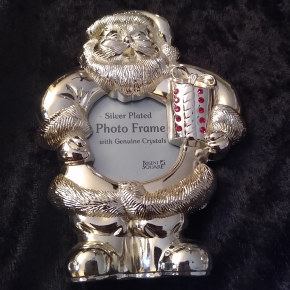 Silver Santa Photo Frame NWOT - Picture 1 of 4
